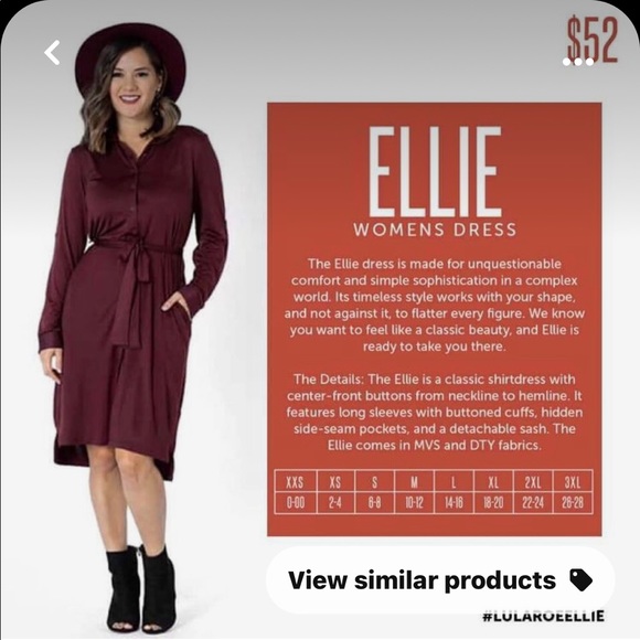 LuLaRoe | Dresses | Lularoe Ellie 